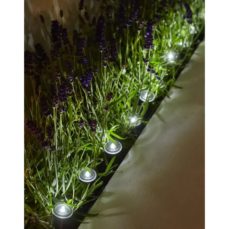 Solar lichtsnoer paaltjes warm wit set van 3