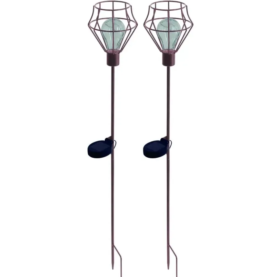 Solar priklamp Pentagon set van 2