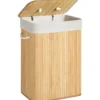 Songmics - Bamboe Opbergmand/ Wasmand - 72L - Naturel - EV