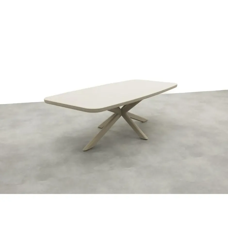 Soreno deens ovale tuintafel 240x110 cm. - Latte