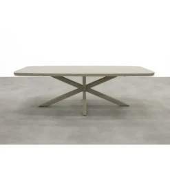 Soreno deens ovale tuintafel 240x110 cm. - Latte