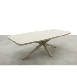 Soreno deens ovale tuintafel 240x110 cm. - Latte