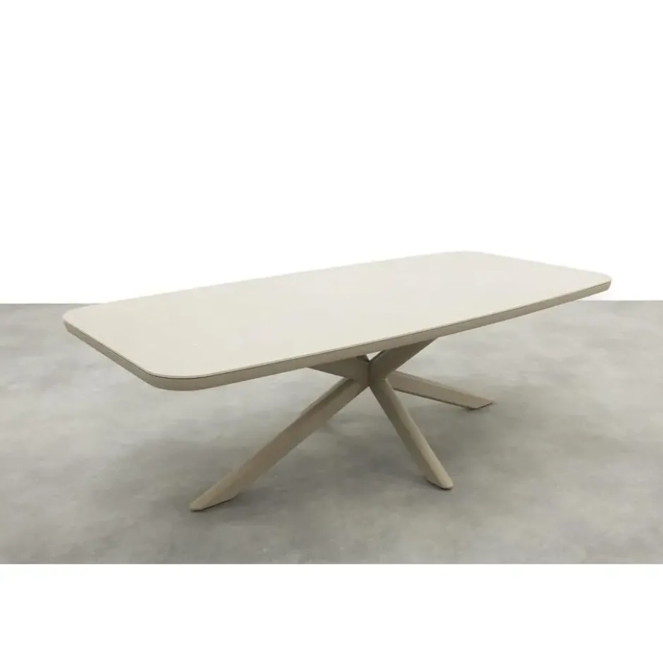Soreno deens ovale tuintafel 240x110 cm. - Latte
