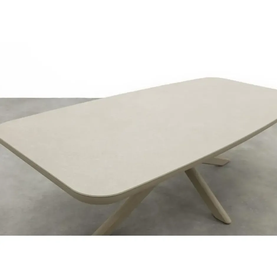 Soreno deens ovale tuintafel 240x110 cm. - Latte