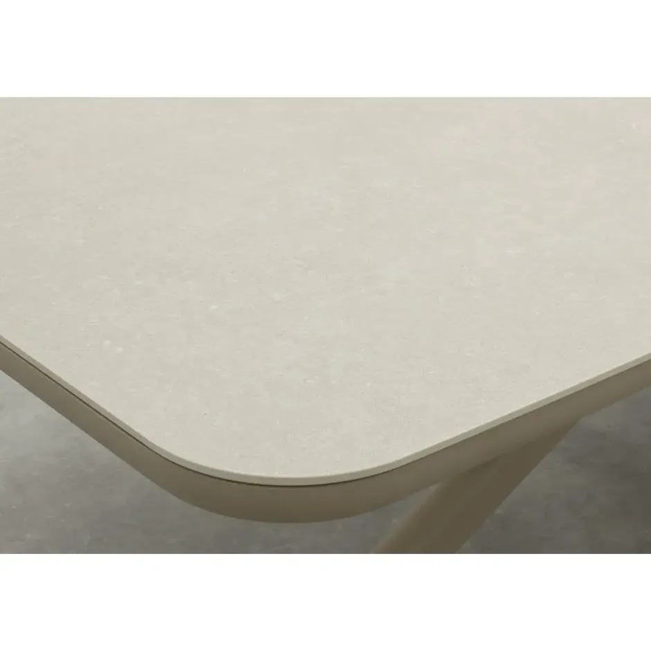 Soreno deens ovale tuintafel 240x110 cm. - Latte
