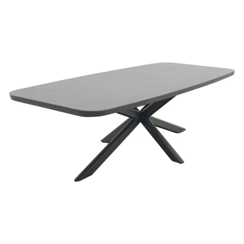 Soreno deens ovale tuintafel 240x110 cm. - Licht grijs