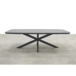 Soreno deens ovale tuintafel 240x110 cm. - Licht grijs