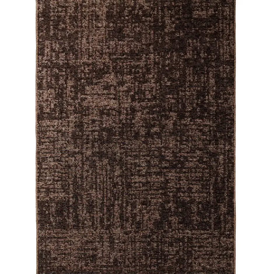 SPACE Velours Vloerkleed Effen Bruin - 240x340 CM