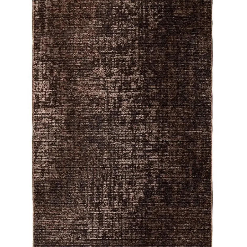 SPACE Velours Vloerkleed Effen Bruin - 240x340 CM