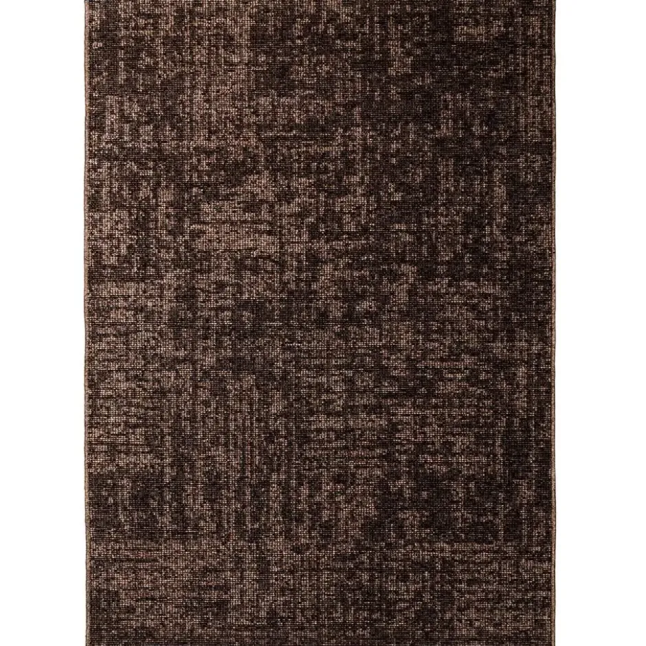 SPACE Velours Vloerkleed Effen Bruin - 240x340 CM