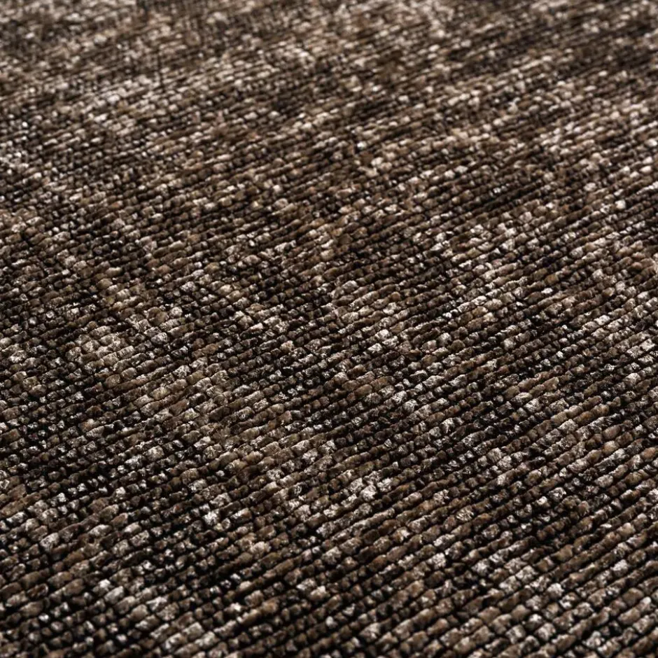 SPACE Velours Vloerkleed Effen Bruin - 240x340 CM