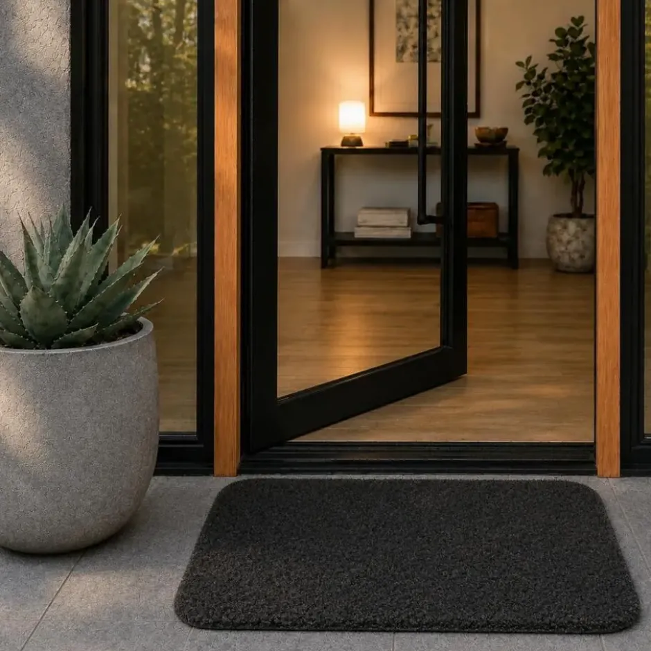 Spaghetti mat light - zwart - 60x80 cm