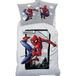 SpiderMan Dekbedovertrek Hero - Eenpersoons - 140 x 200 cm - Katoen