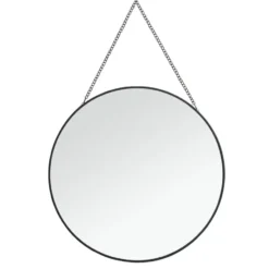 Spiegel Madrid - zwart - Ø29 cm