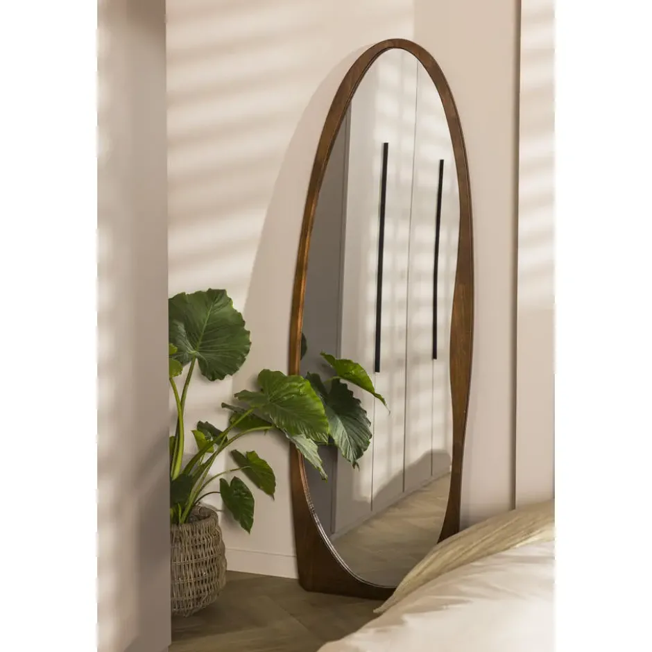 Spiegel Malta bruin MDF - 170x58 cm