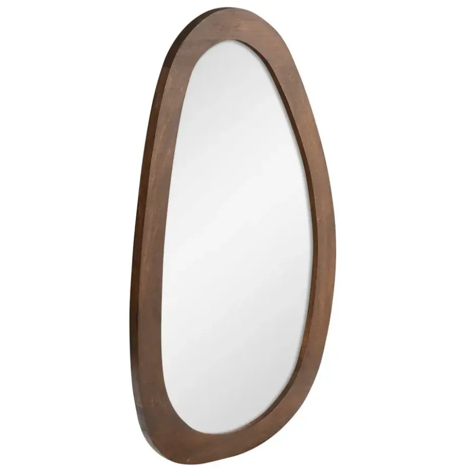 Spiegel Organisch Bruin Hout - 60x3x100cm - Lou