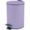 Spirella Pedaalemmer Cannes - lila paars - 3L - metaal - 17x25 cm
