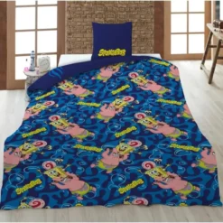 Sponge Bob Dekbedovertrek - Buddies - Eenpersoons - 140 x 200 cm - 65 x 65 cm