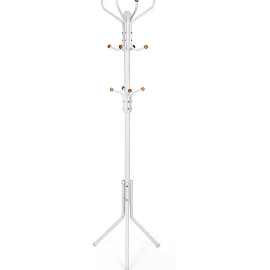 Staande Kapstok met 12 Haken - Metaal/ Beuken - Zwart