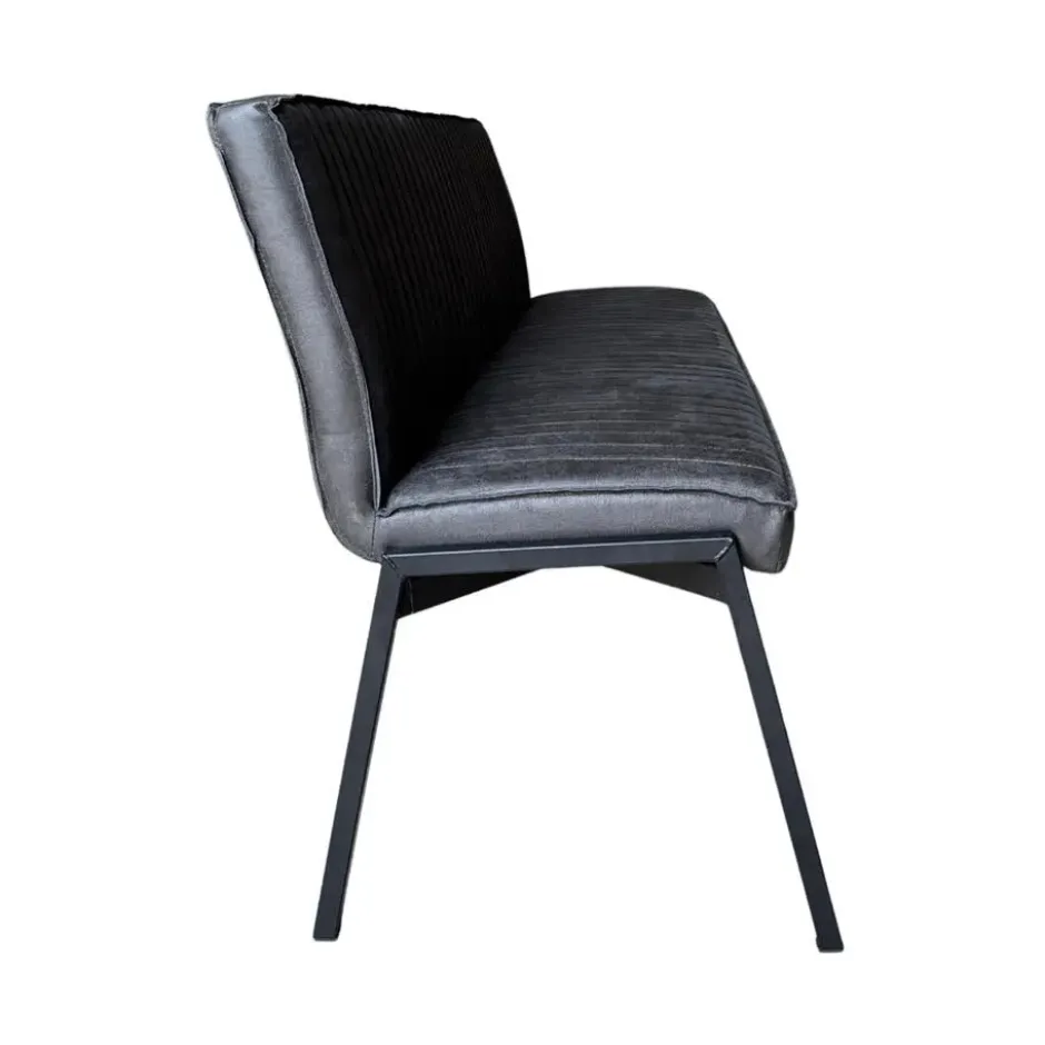 StarFurn - Eetkamerbank Tivoli Bull 185 cm - antraciet