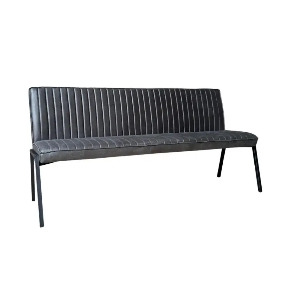 StarFurn - Eetkamerbank Tivoli Bull 185 cm - antraciet