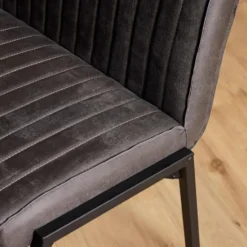 StarFurn - Eetkamerbank Tivoli Bull 155 cm - antraciet