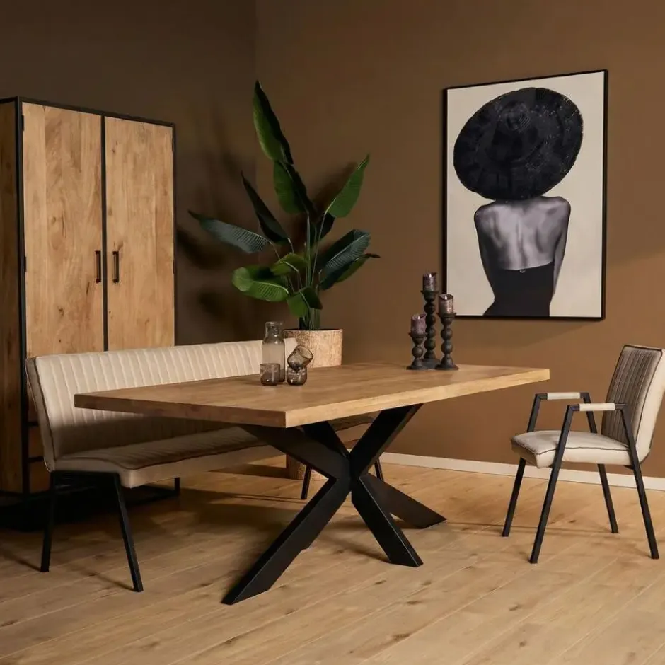 StarFurn - Eettafel Dakota rechthoek 160 cm - naturel