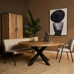 StarFurn - Eettafel Dakota rond ø130 cm - naturel