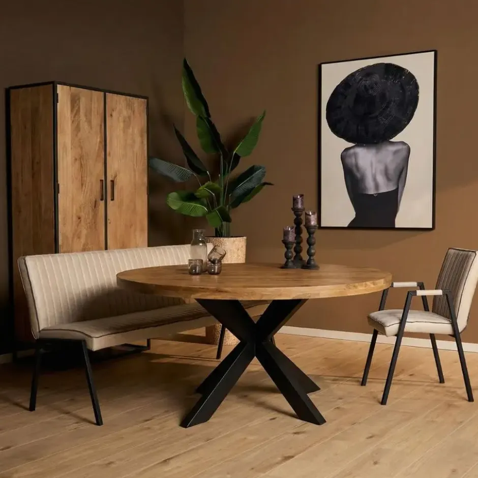 StarFurn - Eettafel Dakota rond ø130 cm - naturel