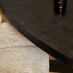 StarFurn - Eettafel Denver 160 cm ovaal - zwart