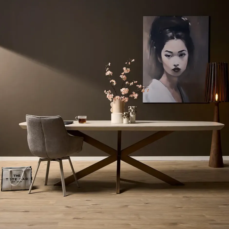 Starfurn - Eettafel Madison - Beige - 100x240x76 cm