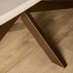 StarFurn - Eettafel Madison 160 cm Deens Ovaal - zand/brons