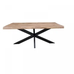 StarFurn - Rechthoekige boomstamtafel Boston - 220 cm - naturel