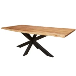 StarFurn - Rechthoekige boomstamtafel Live Edge - 240 cm - naturel