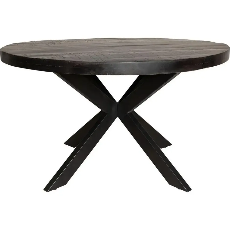 StarFurn - Ronde eettafel Denver - ø140 cm - zwart
