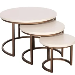 Starfurn - Salontafel Madison - Beige - 70x70x45 cm