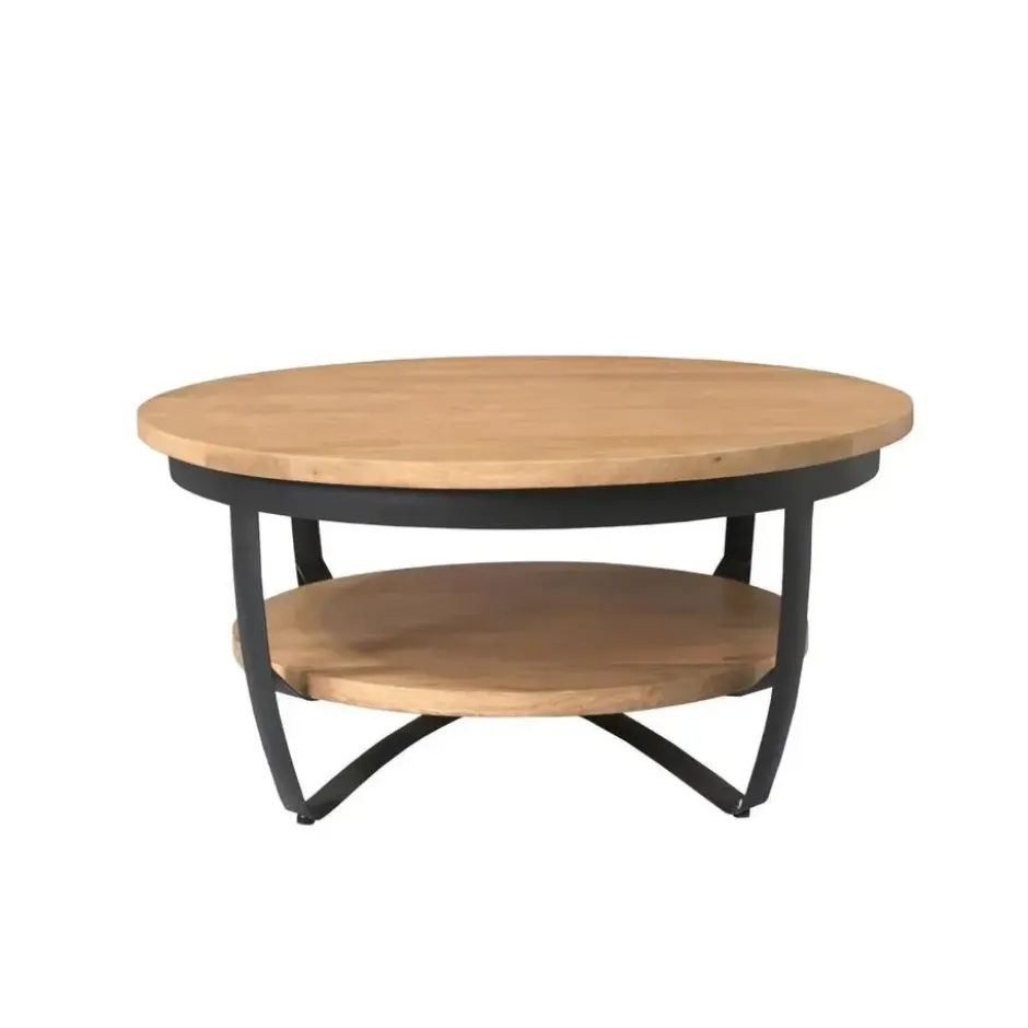 StarFurn - Salontafel Paras ø90 cm - licht mangohout