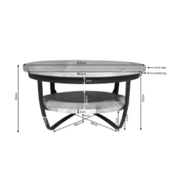 StarFurn - Salontafel Paras ø70 cm - licht mangohout