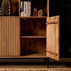 StarFurn - Vakkenkast Madison XL 135 cm - naturel