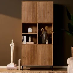 StarFurn - Vakkenkast Madison 90 cm - naturel
