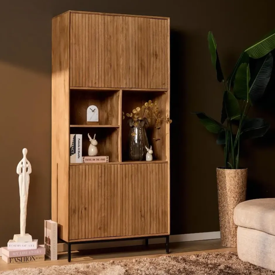 StarFurn - Vakkenkast Madison 90 cm - naturel