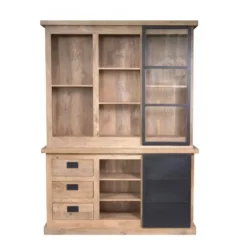 StarFurn - Vitrinekast Noa 160 cm - naturel