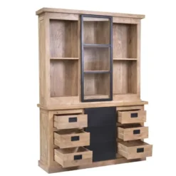 StarFurn - Vitrinekast Noa 160 cm - naturel