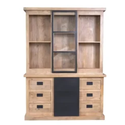StarFurn - Vitrinekast Noa 160 cm - naturel