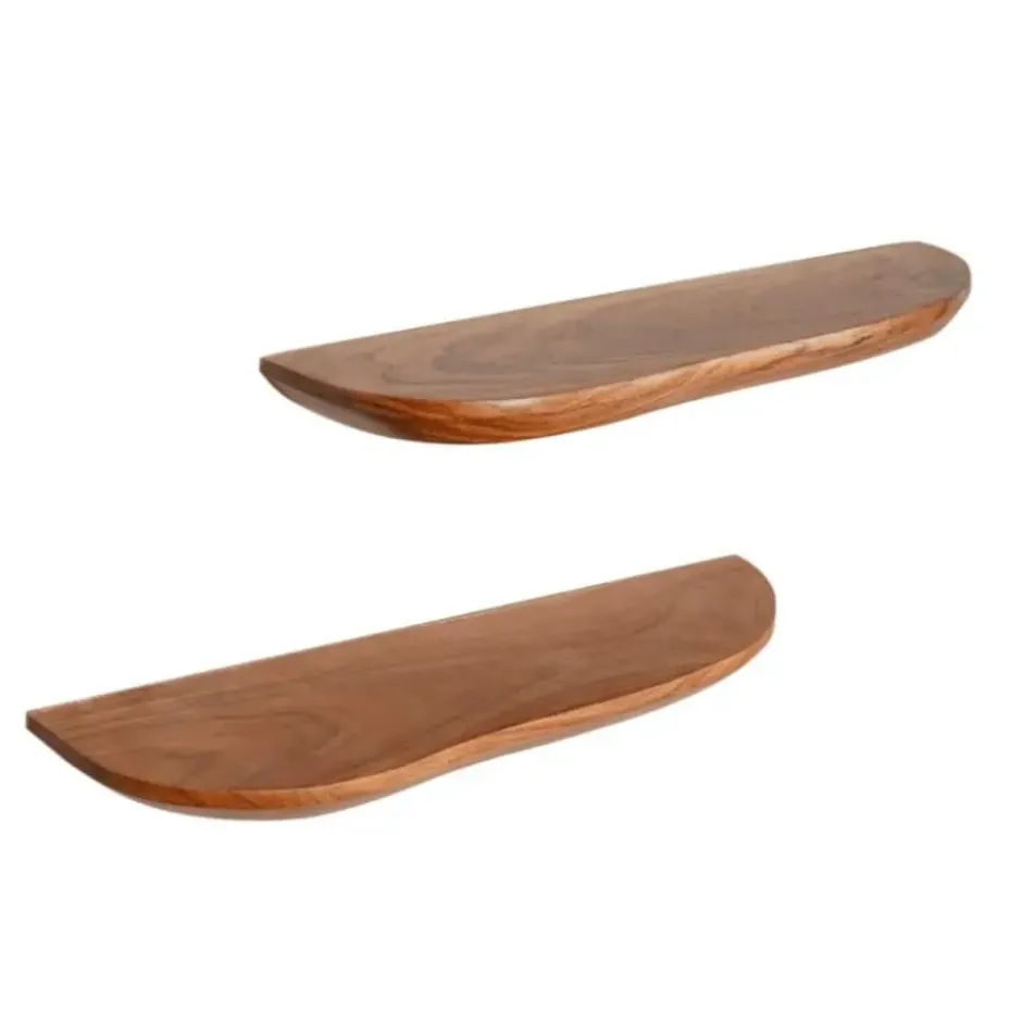 StarFurn - Wandplank set van 2 Live edge 60 cm