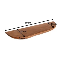 StarFurn - Wandplank set van 2 Live edge 60 cm