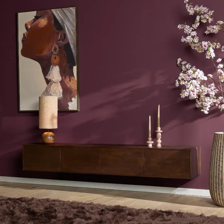 StarFurn - Zwevend Tv-meubel Vision 200 cm - bruin