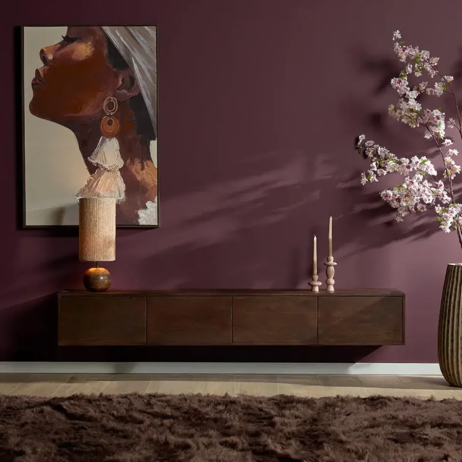 StarFurn - Zwevend Tv-meubel Vision 200 cm - bruin
