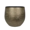 Steege Plantenpot - modern design - goudkleurig - 32 x 32 cm