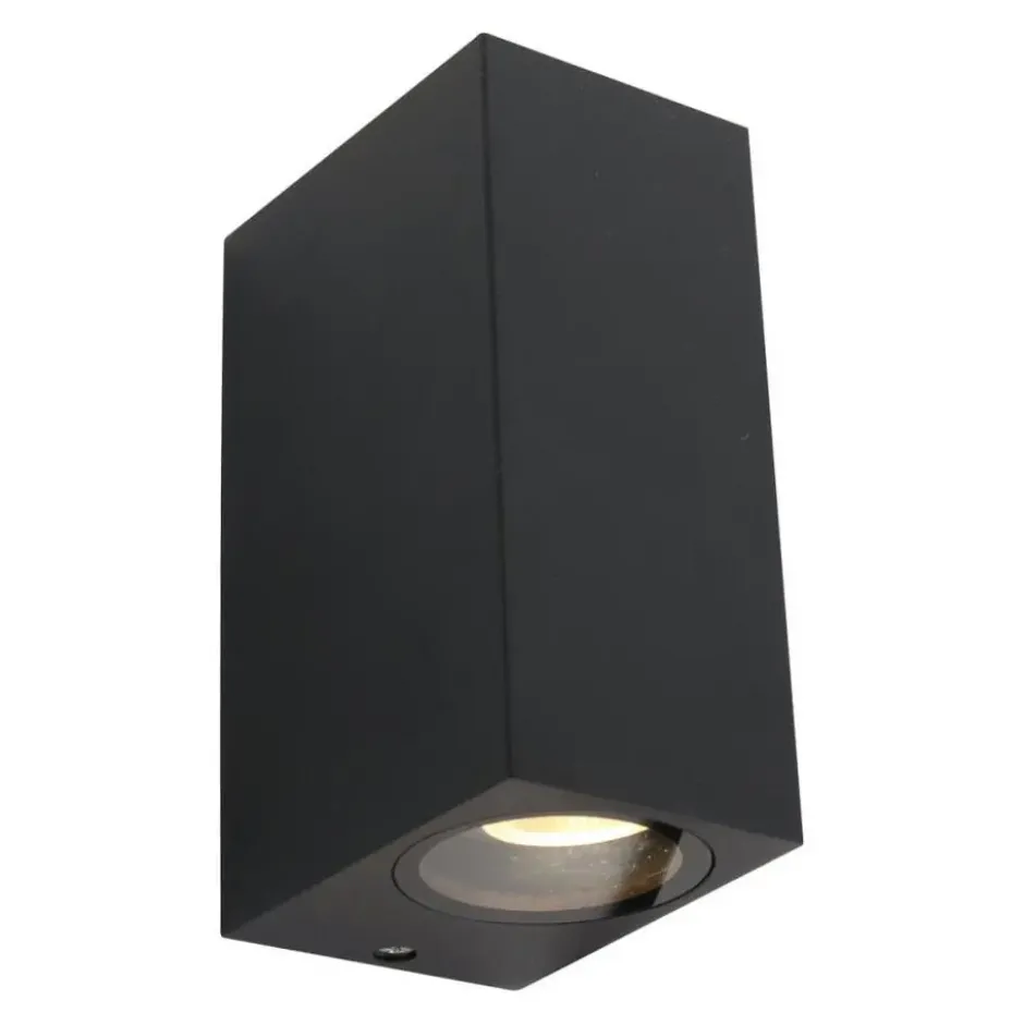 Steinhauer Buitenlamp logan - 2 lichts - zwart - 7x15 cm
